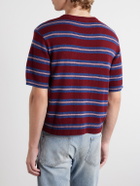 Enfants Riches Déprimés - Eddie Striped Cashmere Shirt - Burgundy