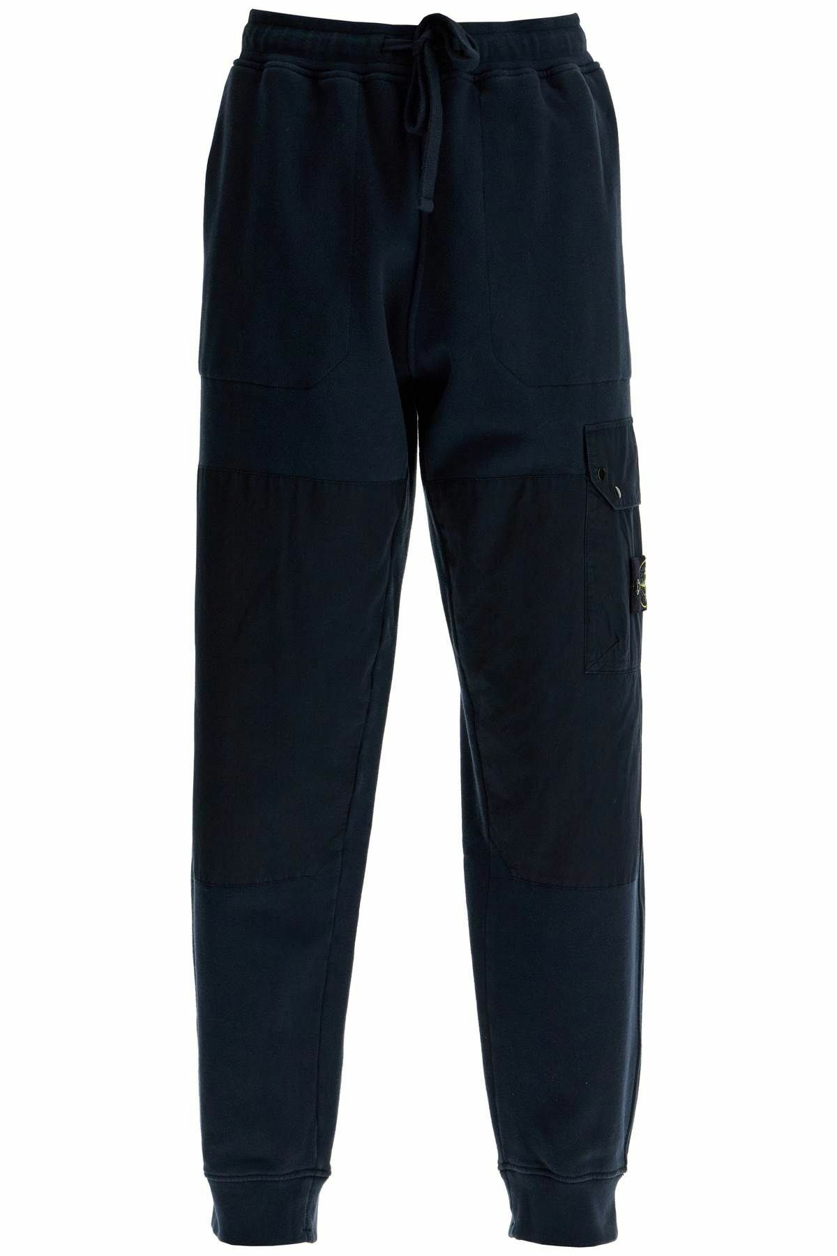 STONE ISLAND joggers with gabardine Blue