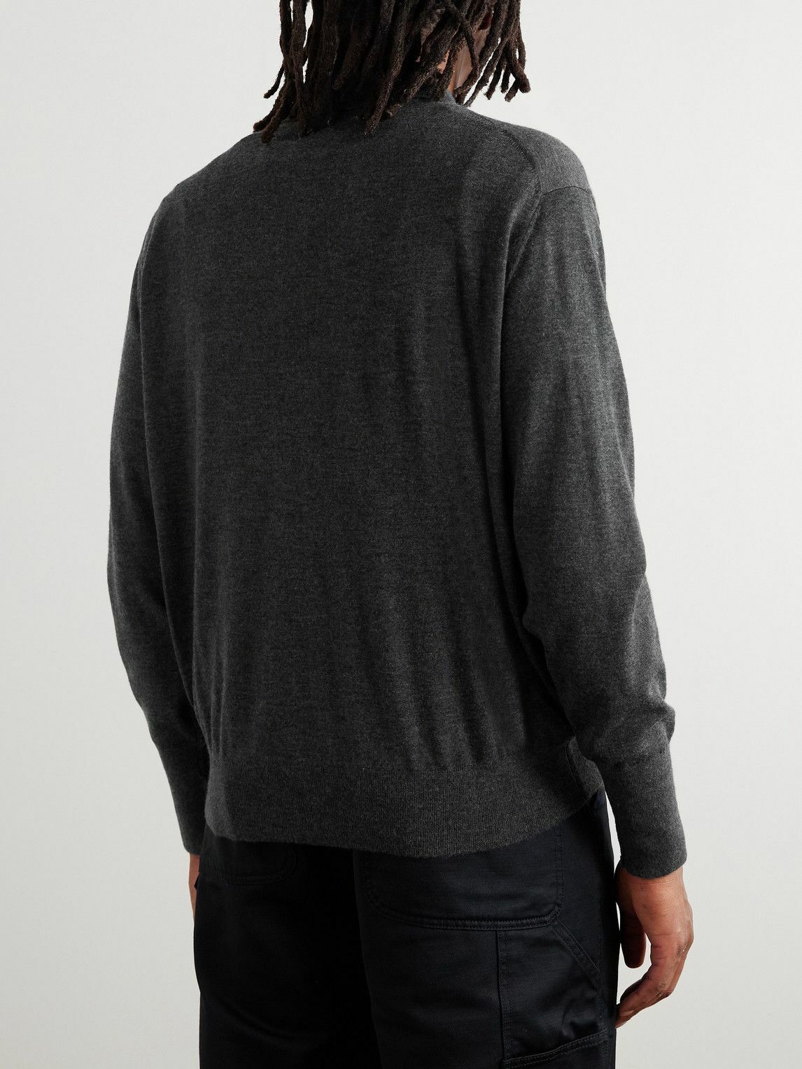 Kaptain Sunshine - Cashmere Polo Shirt - Gray