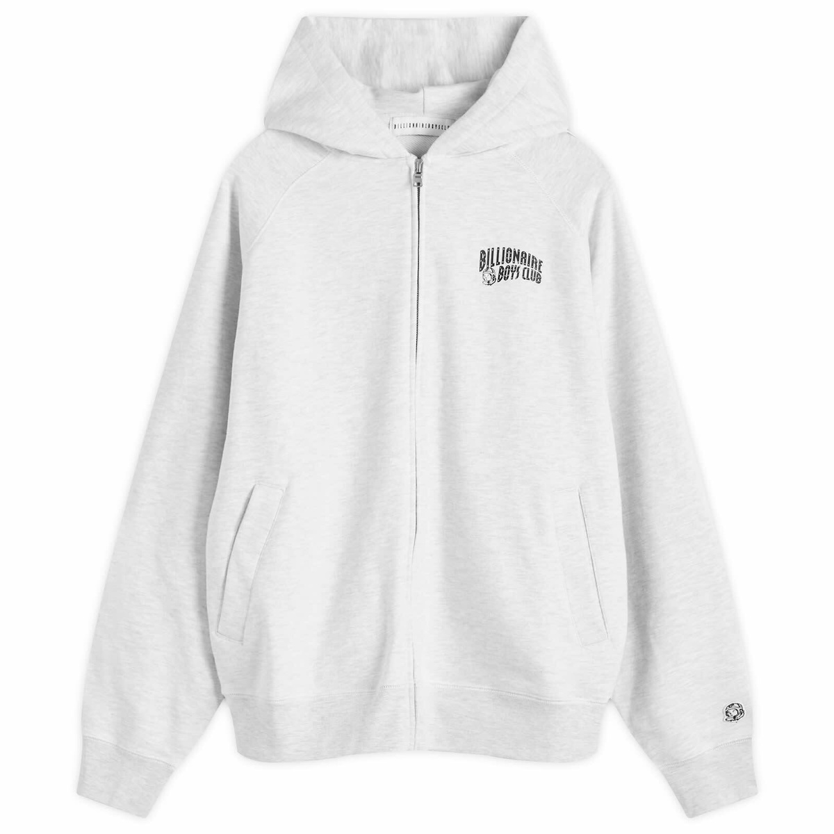 Billionaire Boys Club Men s Small Arch Logo Zip Hoodie in Heather Ash Billionaire Boys Club