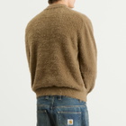 thisisneverthat Men's SCT-Logo Shaggy Knit Polo in Mud