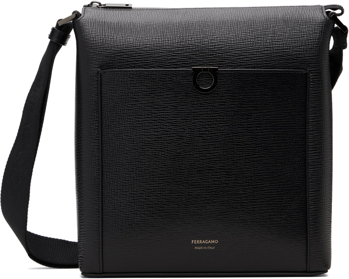 Photo: Ferragamo Black Gancini Crossbody Bag