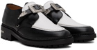 Toga Virilis SSENSE Exclusive Black & White Hard Leather Monkstraps