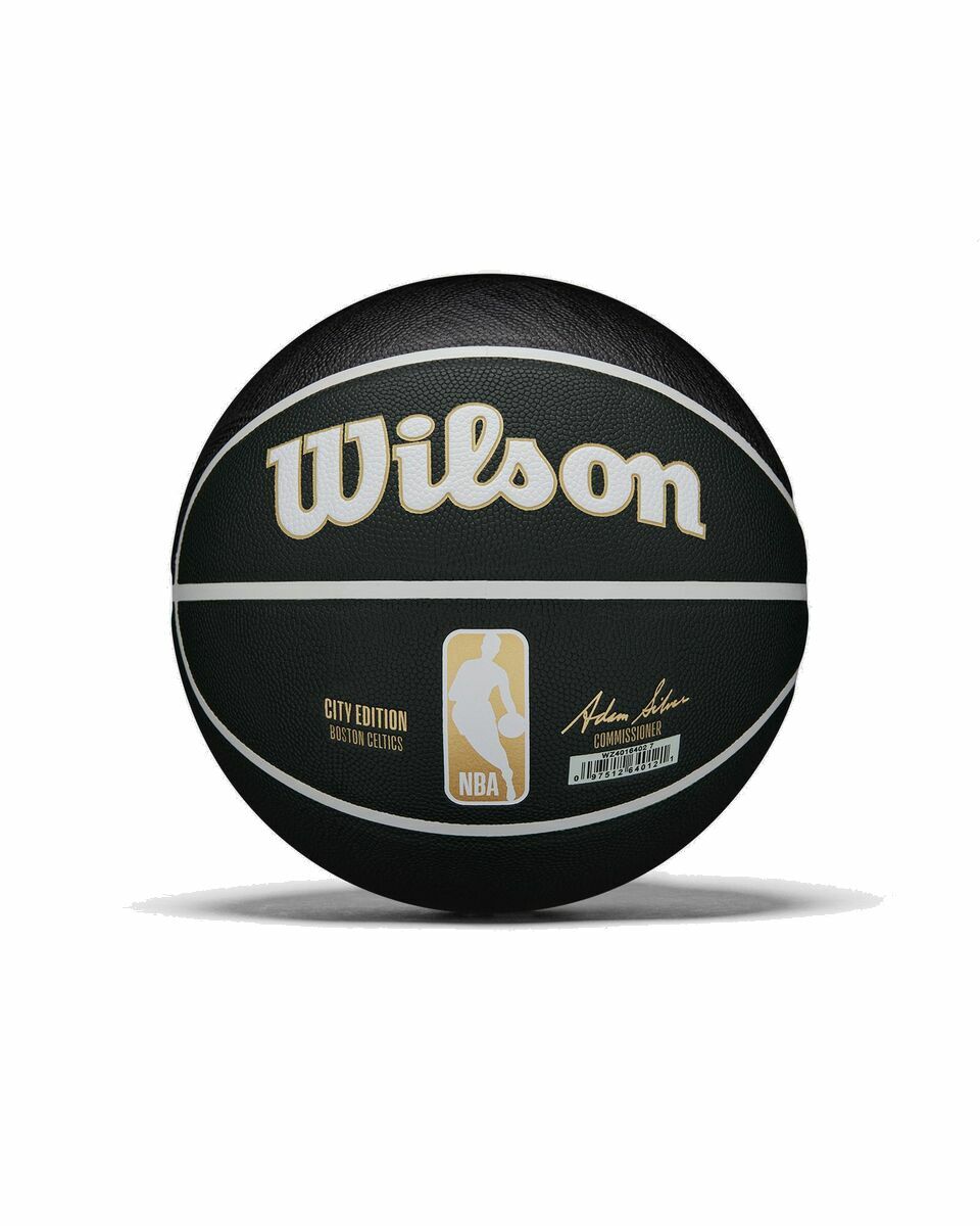 Photo: Wilson Nba Team City Collector Basketball Boston Celtics Size 7 Black - Mens - Sports Equipment