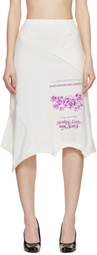 VETEMENTS Off-White 'Fuck You Very Much' Upside-Down Midi Skirt
