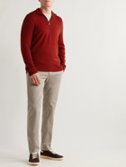 Massimo Alba - Maestrale Cashmere Half-Zip Sweater - Burgundy