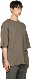 Undercoverism Brown Paneled T-Shirt