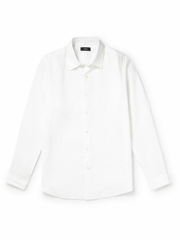 Photo: Theory - Irving Linen Shirt - White