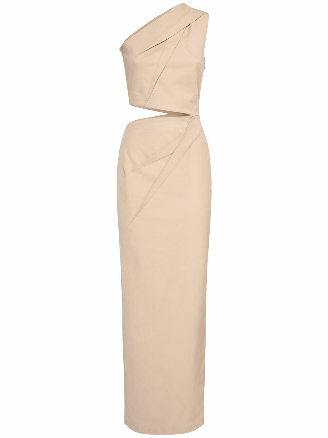 MAX MARA Nievo Twill One Shoulder Cutout Dress Max Mara