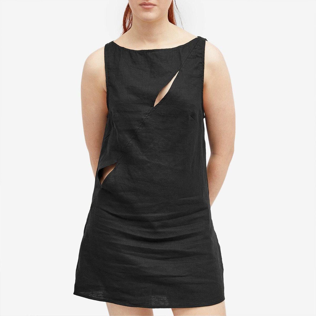 Deiji Studios Women's Shift Mini Dress in Black
