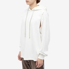 Rick Owens DRKSHDW Men's Jumbo Hoodie in Milk