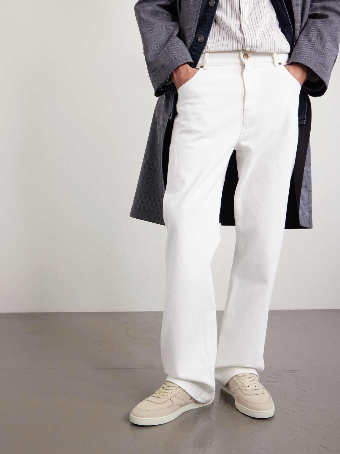 Christian Louboutin - Tutti Rui Perforated Nubuck Sneakers - Neutrals