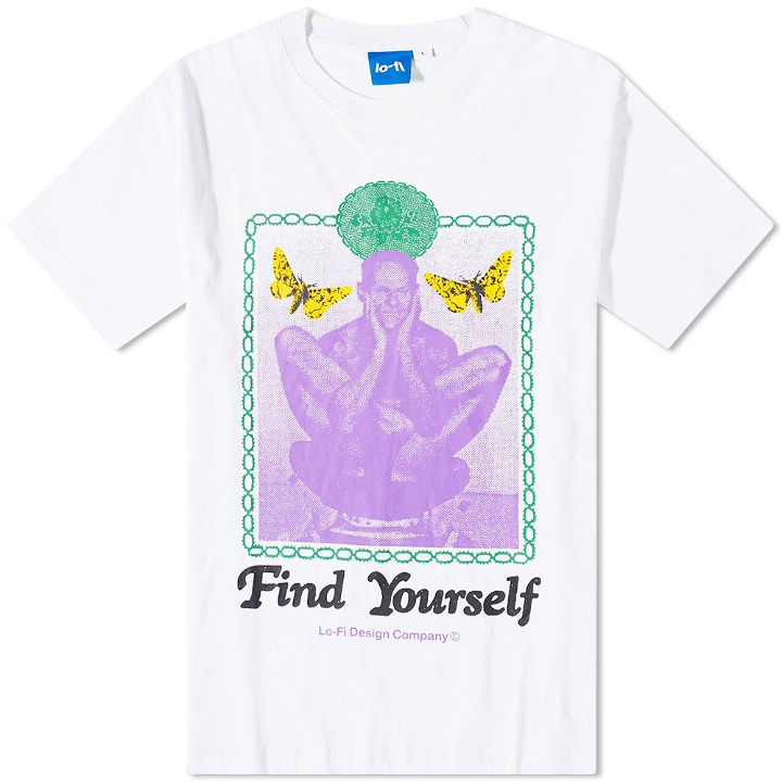 Photo: Lo-Fi Men's Find Yourself T-Shirt in White