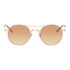 Saint Laurent Gold SL 421 Sunglasses