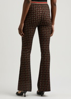 Diane Von Furstenberg Ashdon Intarsia Flared Knitted Trousers Multicoloured