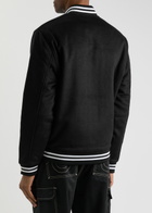 True Religion Logo-appliquéd Brushed Bomber Jacket