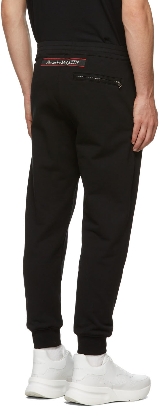 Alexander McQueen Black Jogger Lounge Pants