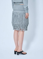 Abra Fringe Knit Skirt