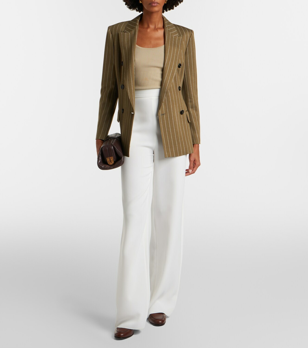 Max Mara Balta pinstripe double-breasted blazer