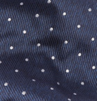 Hugo Boss - 8cm Polka-Dot Silk-Twill Tie - Blue