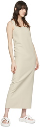 Arch The Beige Polyester Maxi Dress