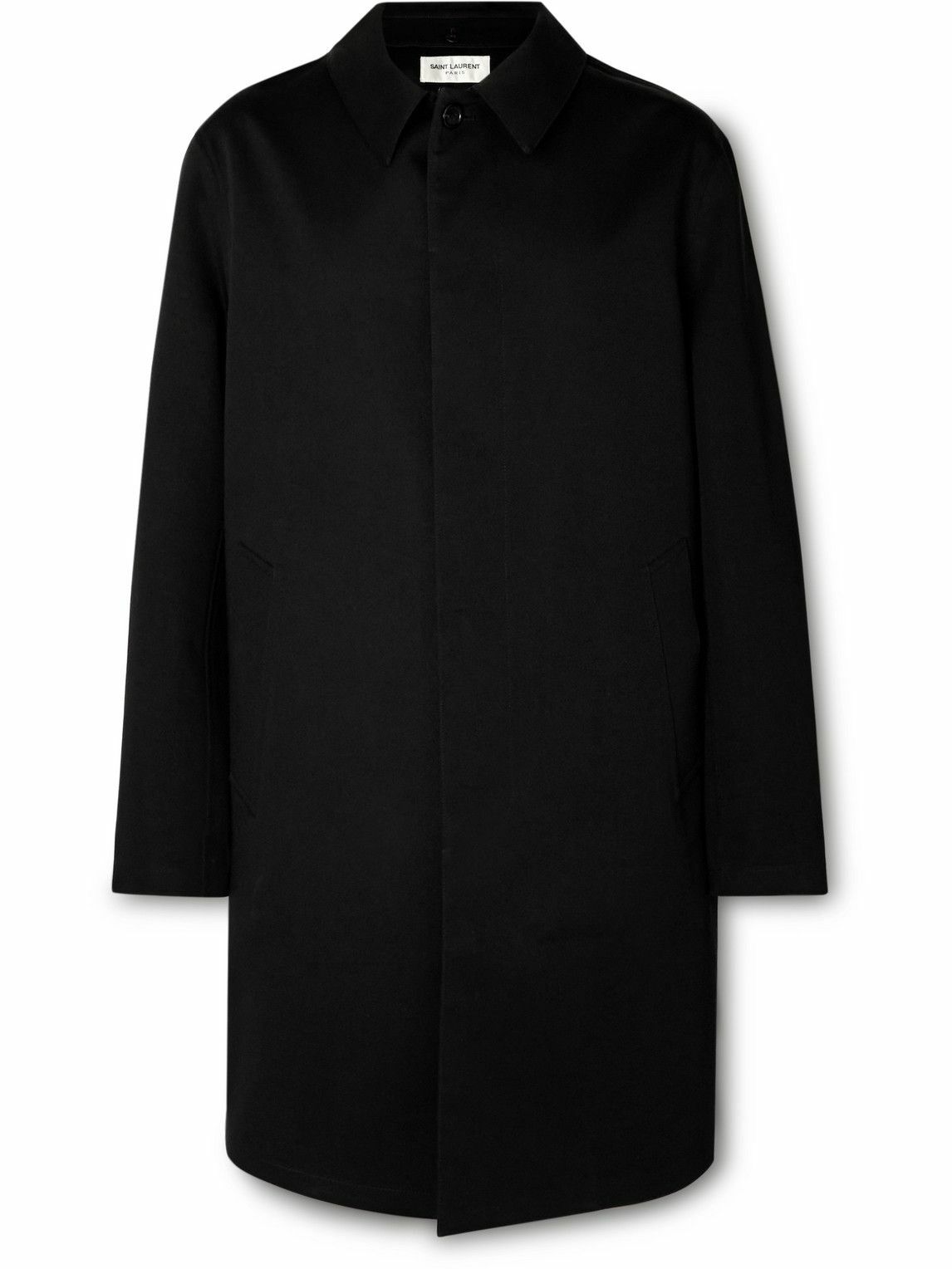 SAINT LAURENT - Cotton-Blend Coat - Black