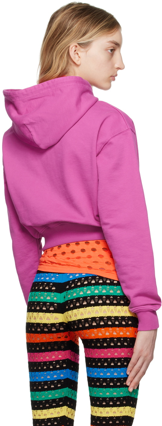 AGR Pink Cropped Hoodie