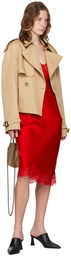 Stella McCartney Beige Cropped Trench Coat