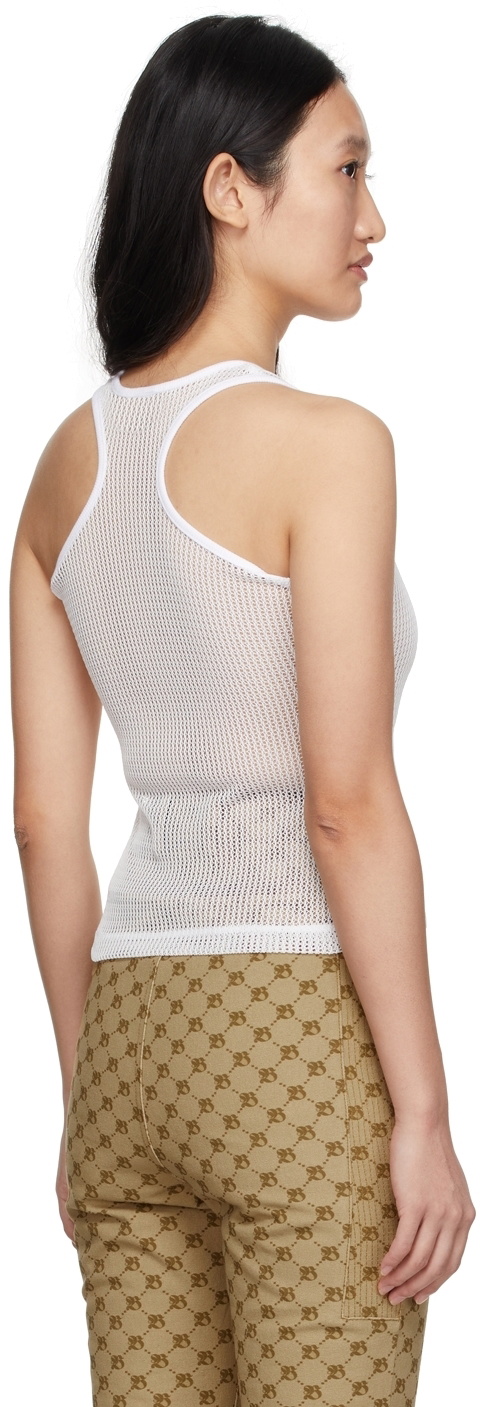 BONBOM White Mesh Tank Top