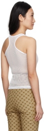 BONBOM White Mesh Tank Top