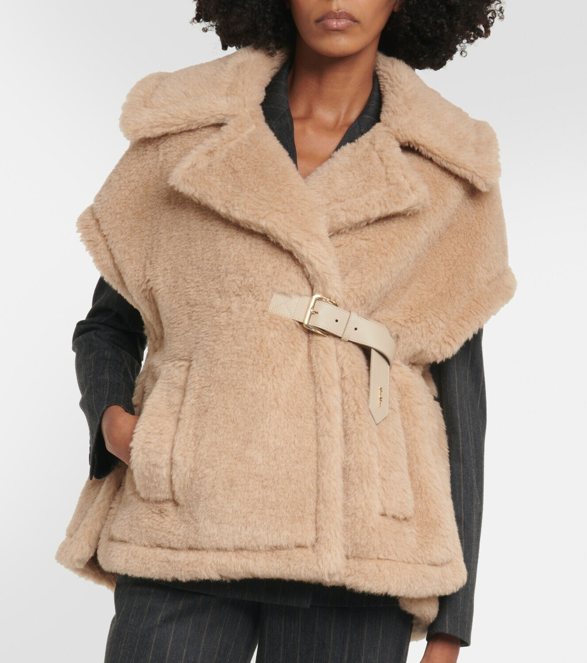 Max Mara Abavo alpaca-blend cape Max Mara