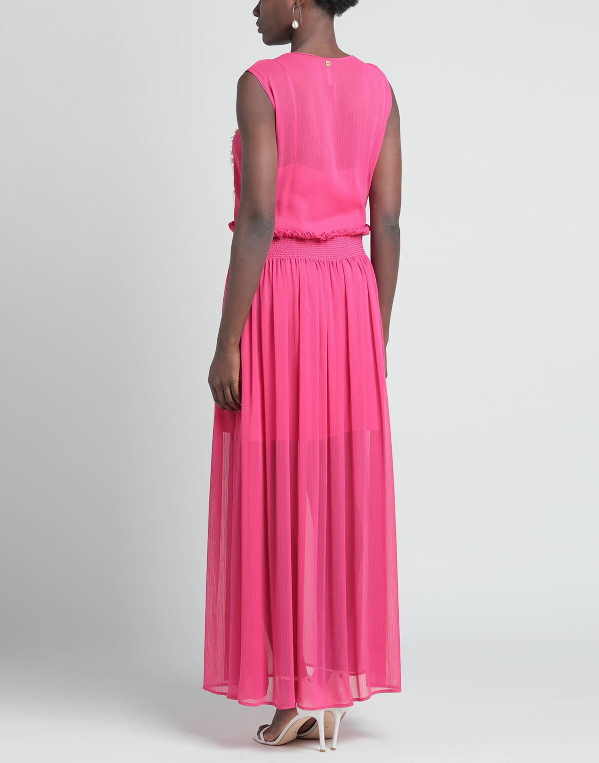 Manila Grace Womens Maxi dress Fuchsia