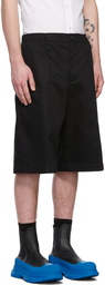 Alexander McQueen Black Cotton Light Shorts