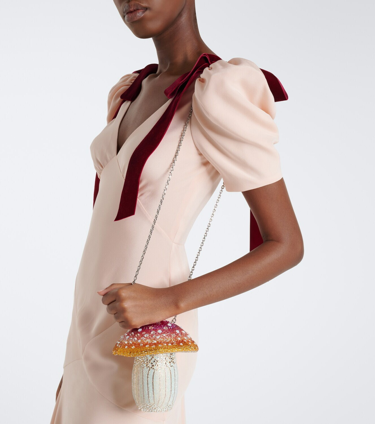 Judith Leiber Couture Mushroom Toadstool embellished clutch