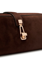 Gabriela Hearst Baguette Suede Clutch bag - Dark Brown - One Size