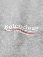 Balenciaga - Logo-Print Cotton-Jersey Sweatshirt - Gray