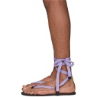 Haider Ackermann Purple Bismuth Anthracite Sandals