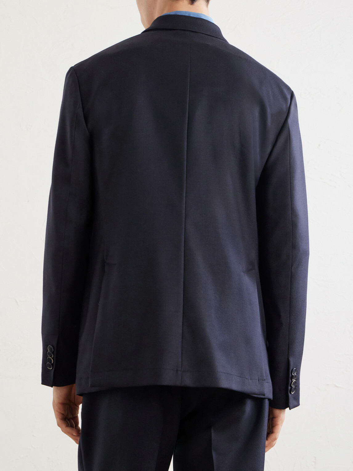 Barena - Doria Double-Breasted Wool-Blend Blazer - Blue