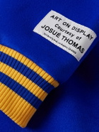 Gallery Dept. - Logo-Embroidered Appliquéd Leather-Trimmed Wool-Blend Felt Varsity Jacket - Blue