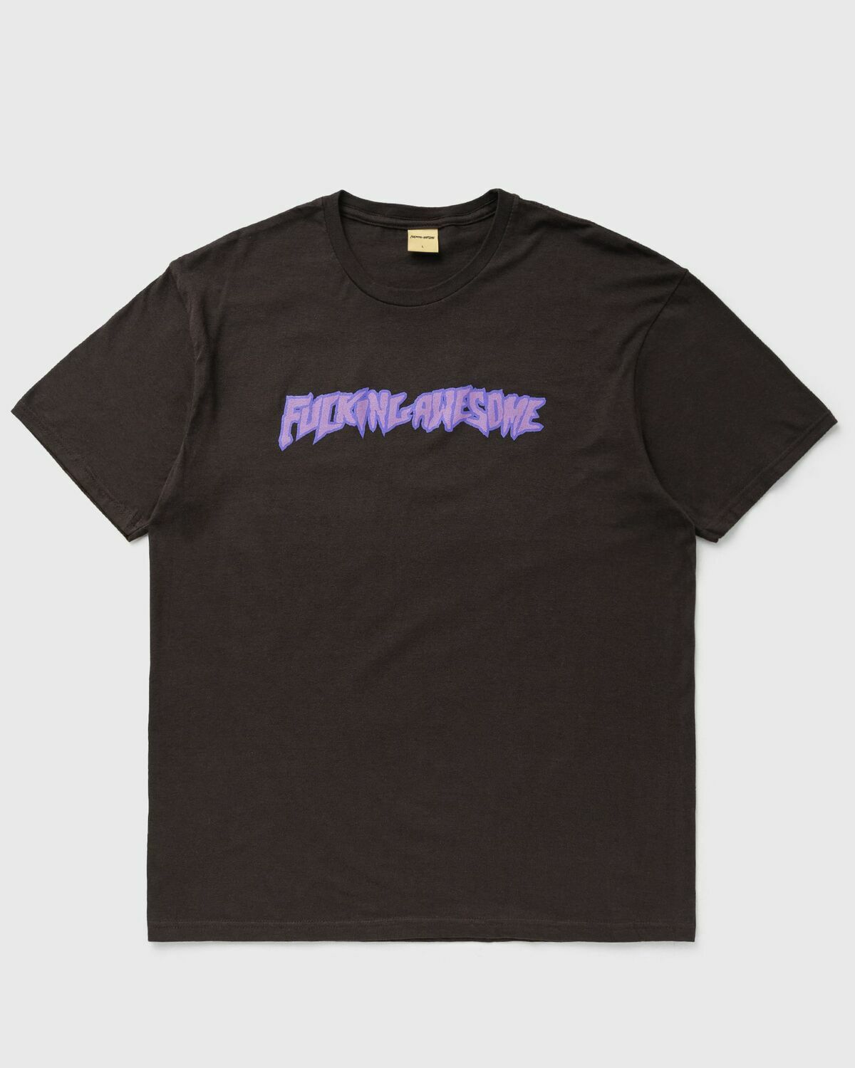 Fucking Awesome 2025 Stamp Logo Short Sleeve Tee Brown Mens Shortsleefe