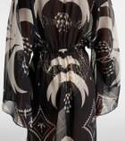 Johanna Ortiz Printed sheer beach cover-up