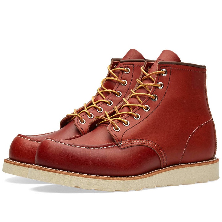 Photo: Red Wing 8131 Heritage Work 6" Moc Toe Boot Red