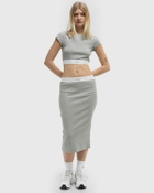 Calvin Klein Underwear COTTON STRETCH RIB RIB CROP TEE Grey Womens Shortsleefe