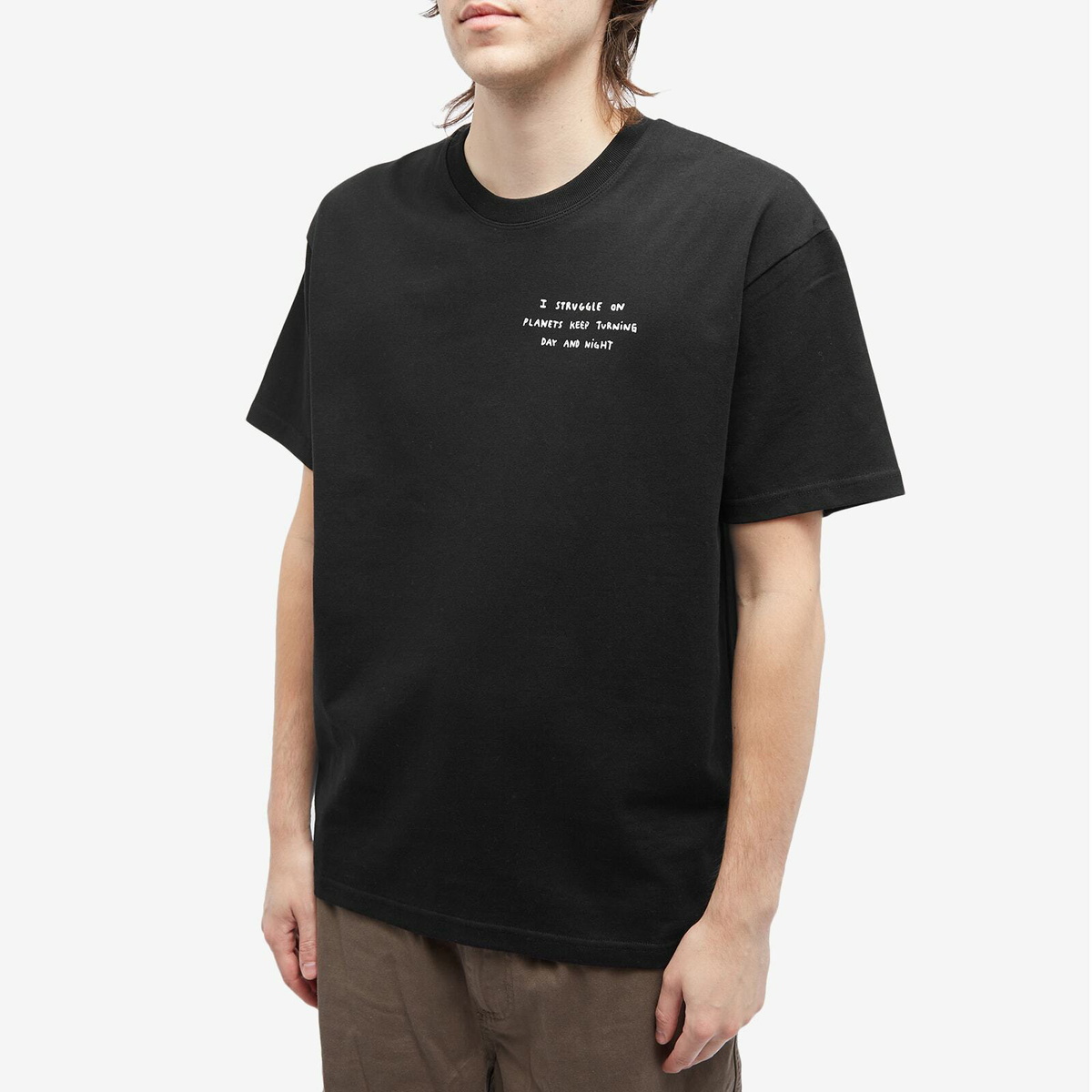 Polar Skate Co. Men's Struggle T-Shirt in Black Polar Skate Co.