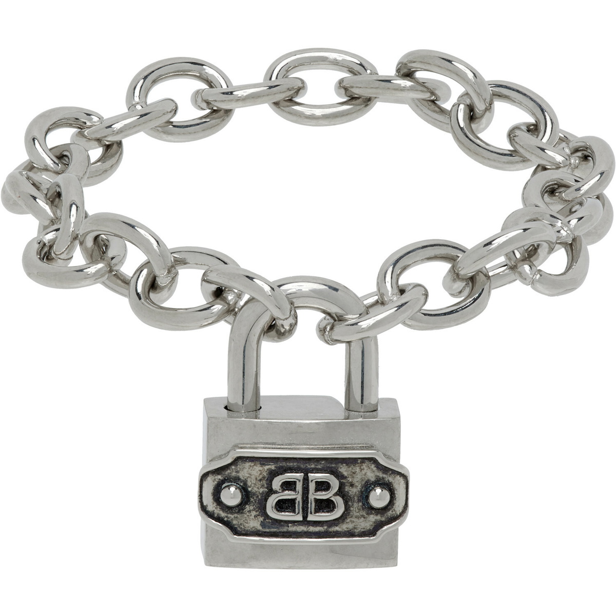 Balenciaga BB Padlock Bracelet