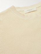 Rag & Bone - Future Staples Dexter Ribbed Organic Cotton Sweater - Neutrals