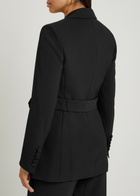 Veronica Beard Ryanne Dickey Belted Stretch-twill Blazer Black