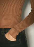Y/Project Pinched Shoulder Rib Sweater