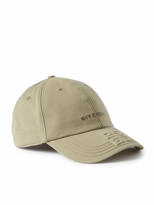 Photo: Givenchy - Logo-Embroidered Embossed Cotton-Twill Baseball Cap