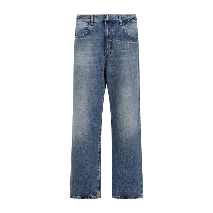 Photo: Givenchy Logo Plaque Straight-leg Jeans